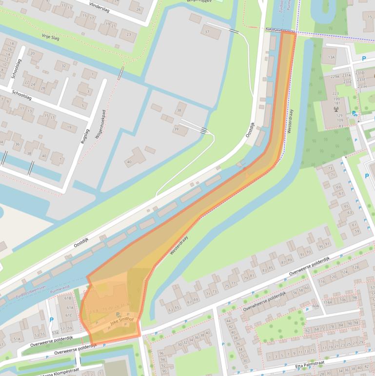 Kaart van postcodegebied 1442BK.