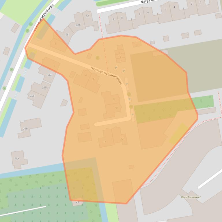 Kaart van postcodegebied 1442BM.