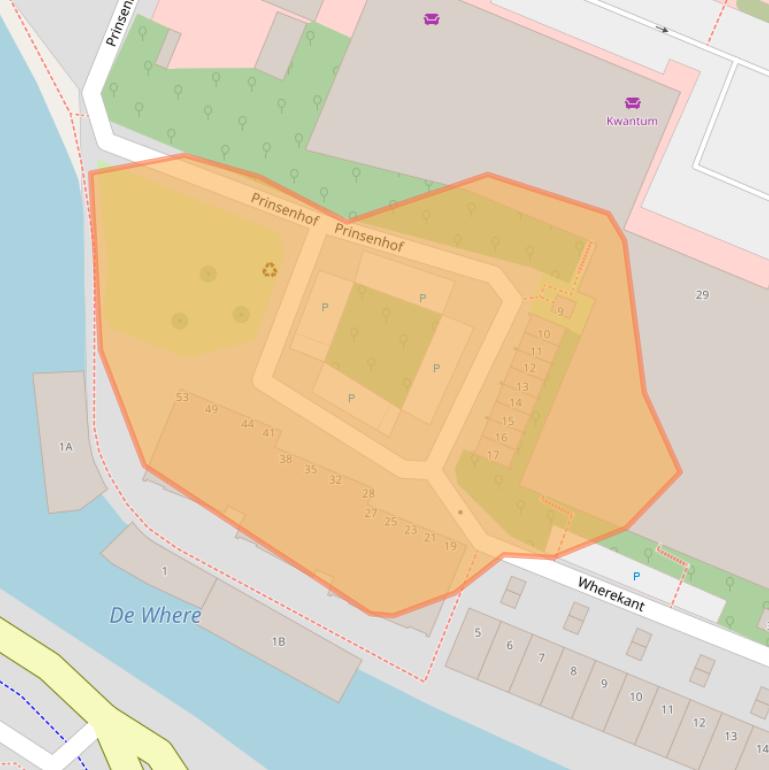 Kaart van postcodegebied 1442BW.