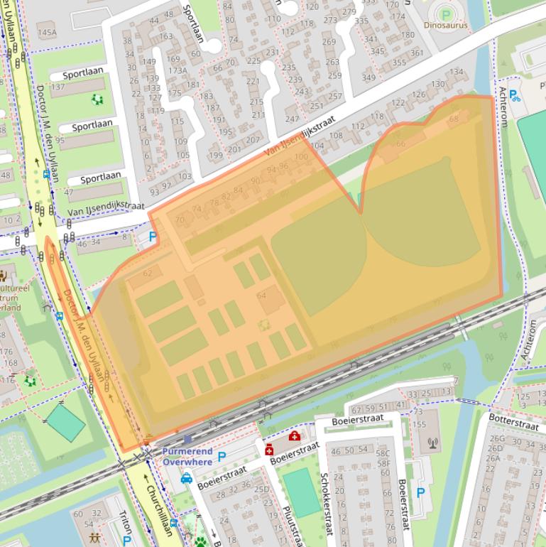 Kaart van postcodegebied 1442CR.