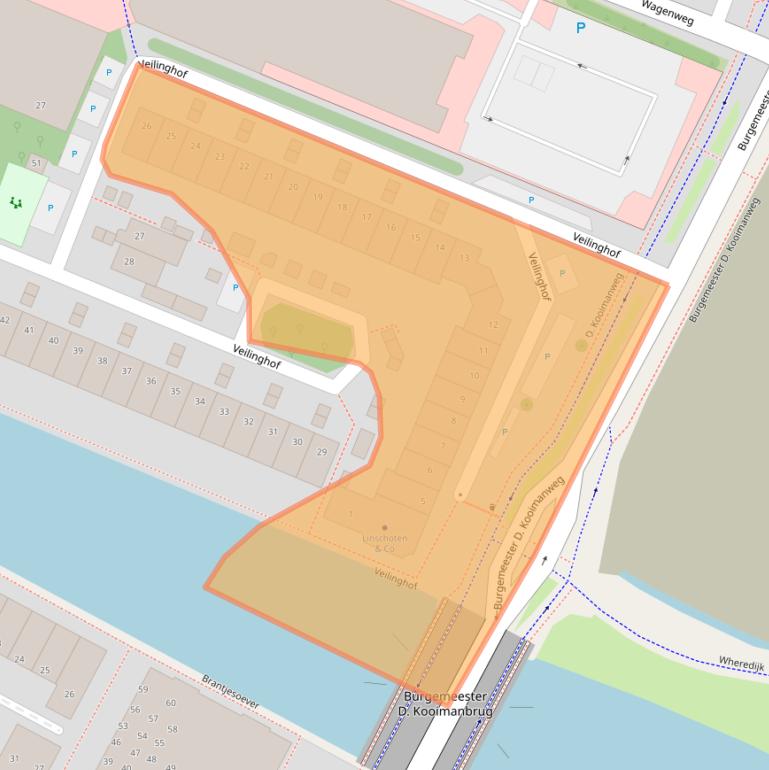 Kaart van postcodegebied 1442CT.