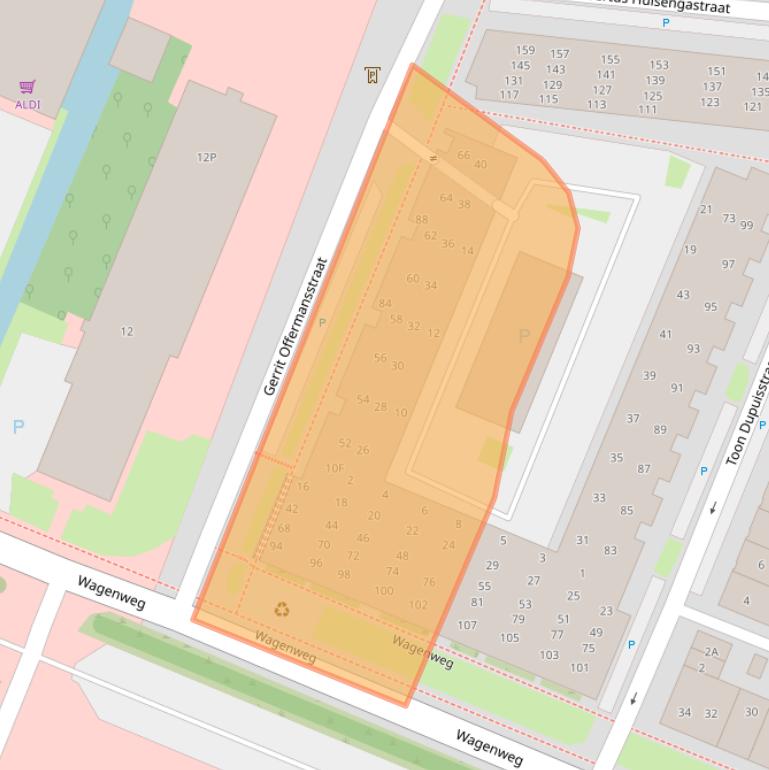 Kaart van postcodegebied 1442DE.