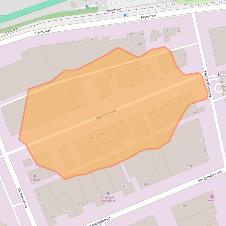 Kaart van postcodegebied 1442LD.