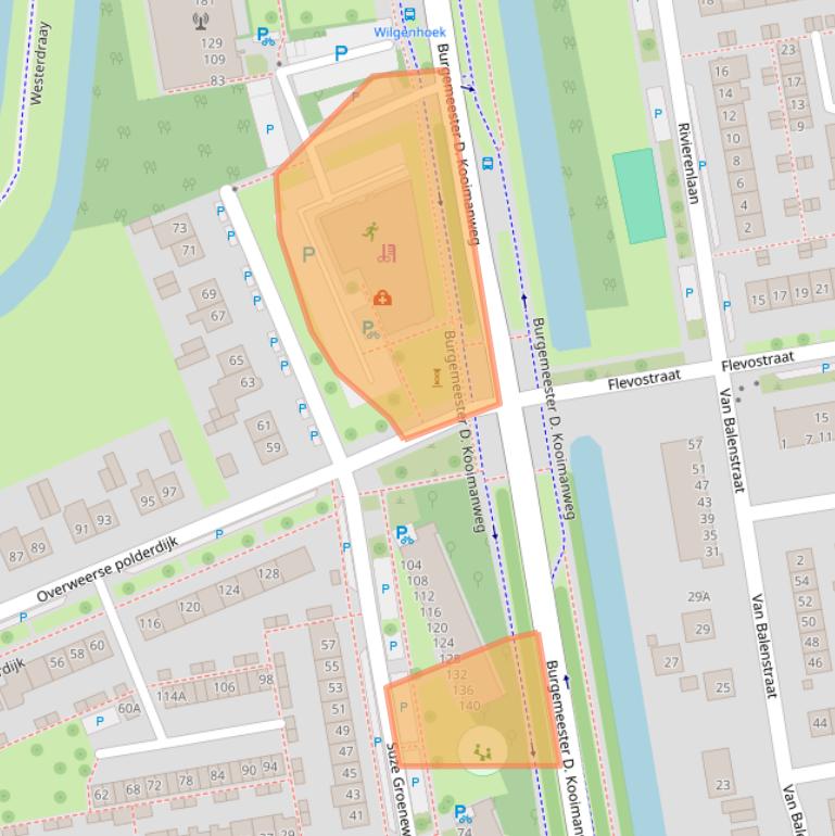 Kaart van postcodegebied 1442NM.