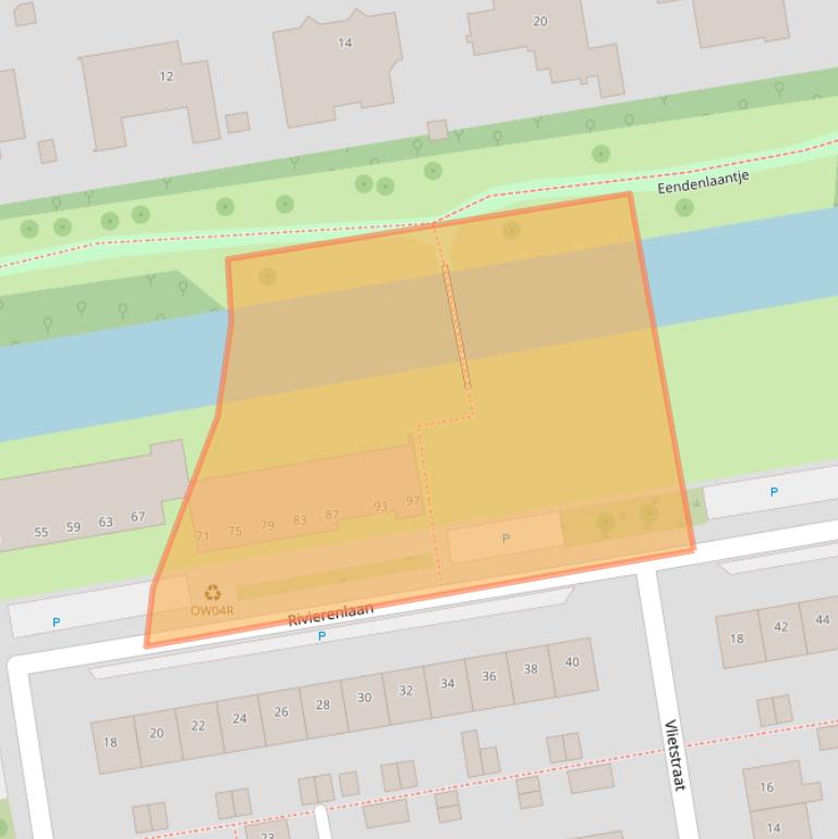 Kaart van postcodegebied 1442PC.