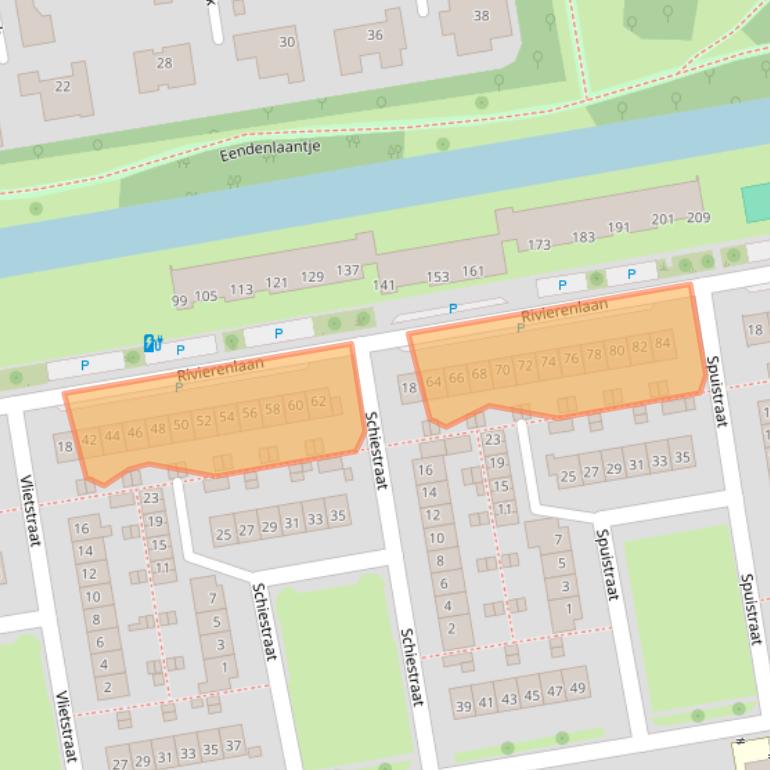 Kaart van postcodegebied 1442PL.