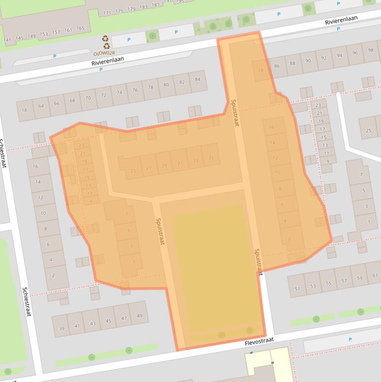 Kaart van postcodegebied 1442PR.