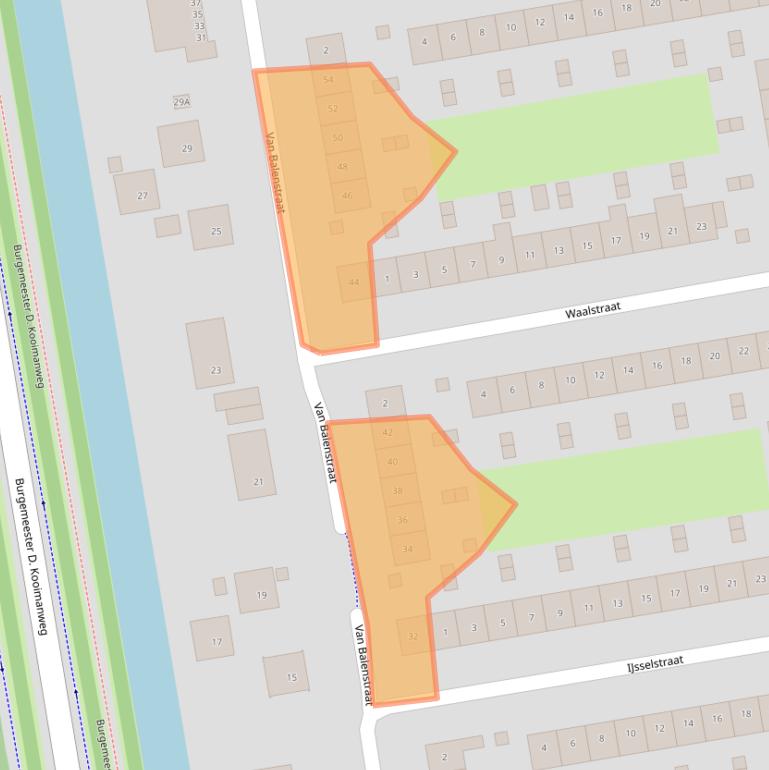 Kaart van postcodegebied 1442RD.
