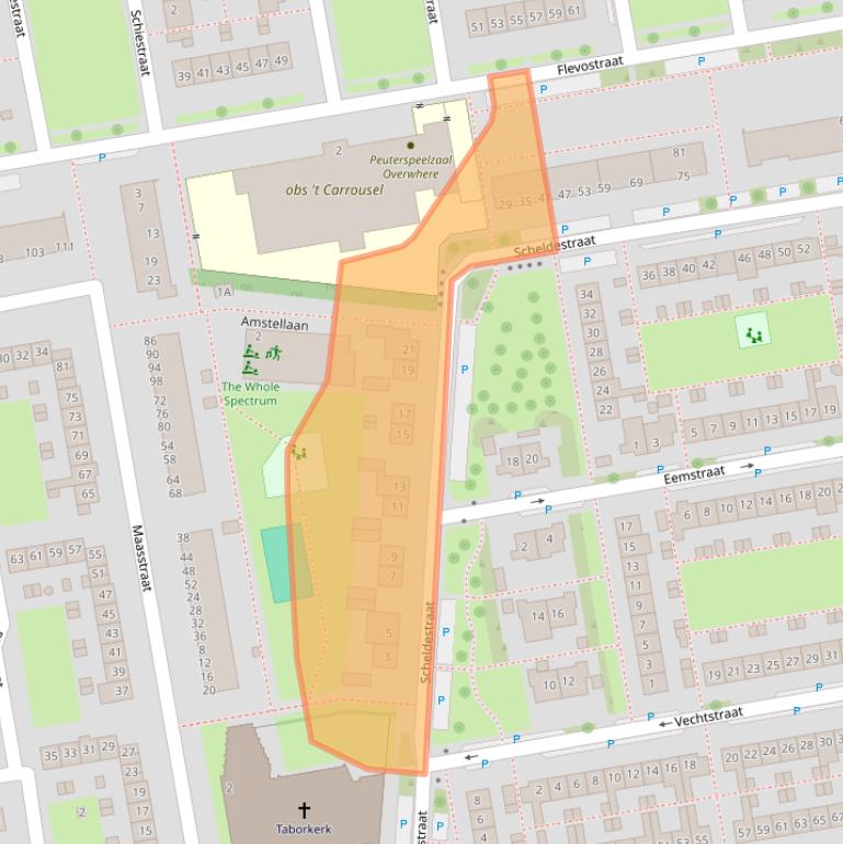 Kaart van postcodegebied 1442SB.