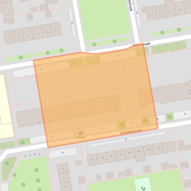 Kaart van postcodegebied 1442SC.