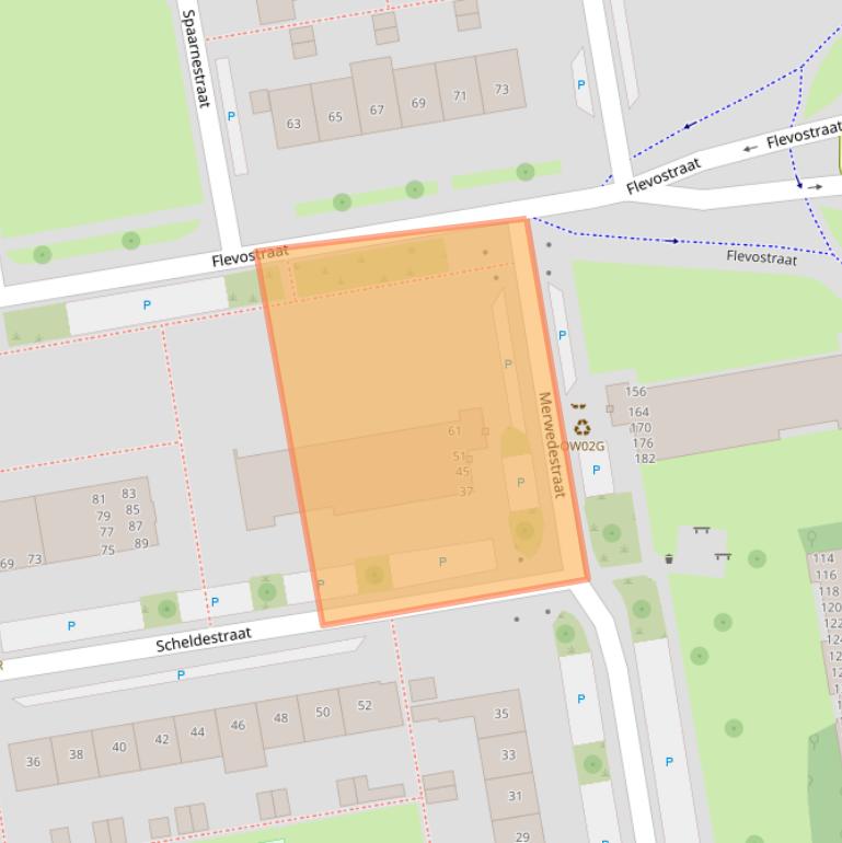 Kaart van postcodegebied 1442SL.