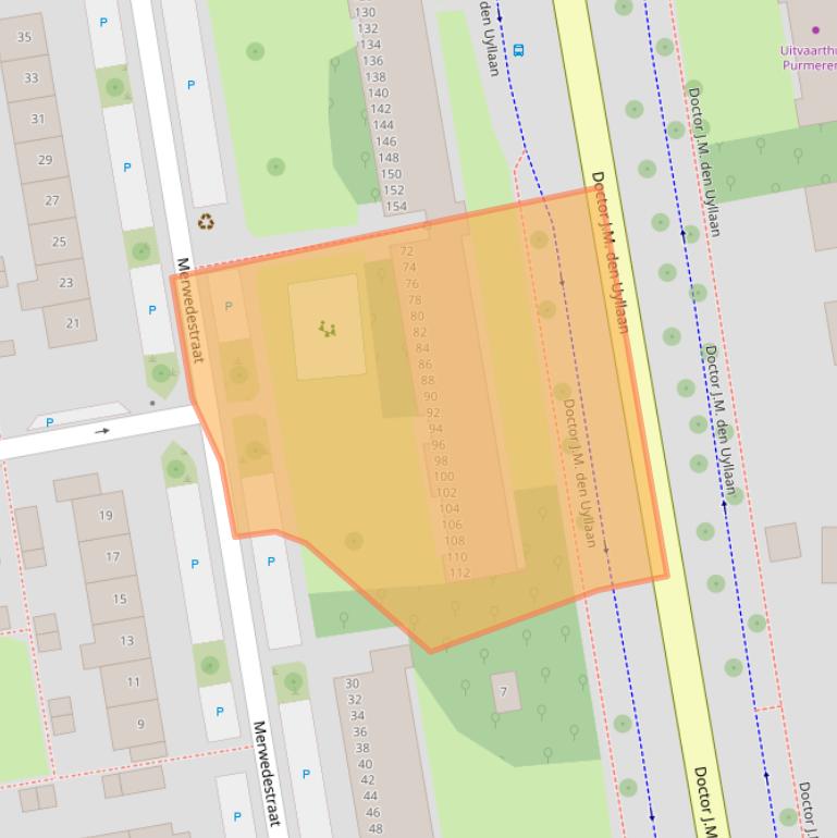 Kaart van postcodegebied 1442SP.