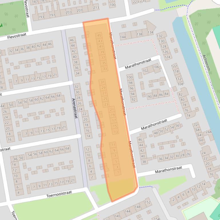 Kaart van postcodegebied 1442VA.