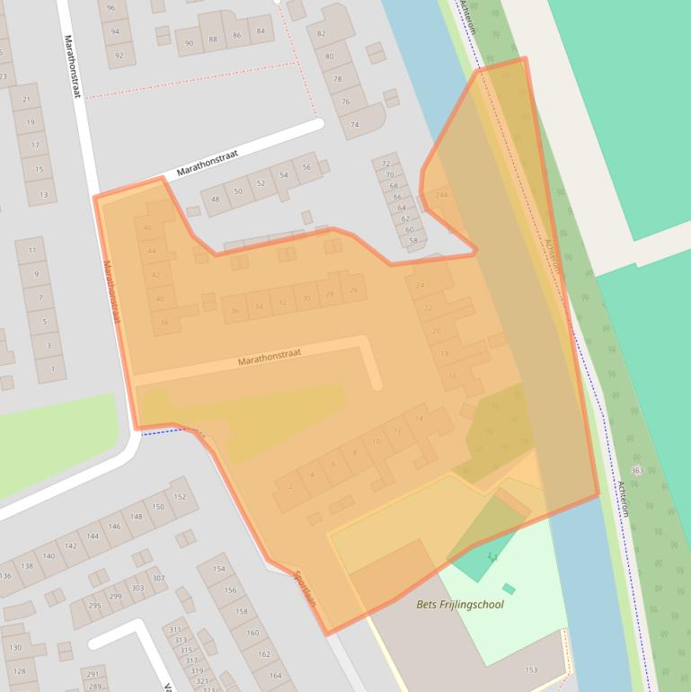 Kaart van postcodegebied 1442VB.