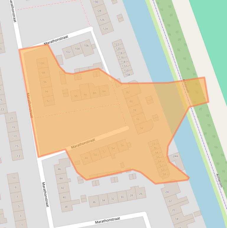 Kaart van postcodegebied 1442VC.