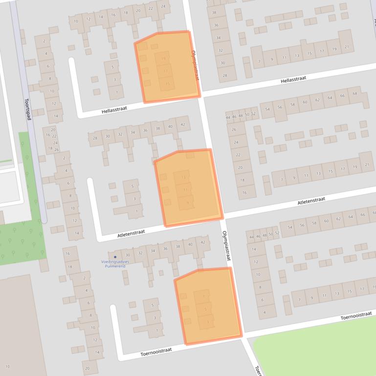 Kaart van postcodegebied 1442VG.