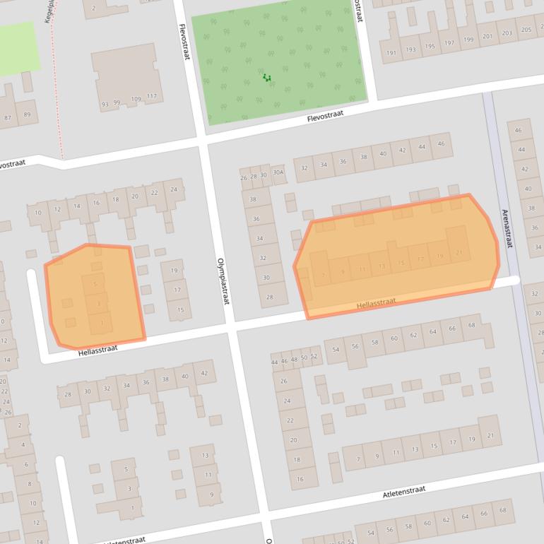 Kaart van postcodegebied 1442VJ.