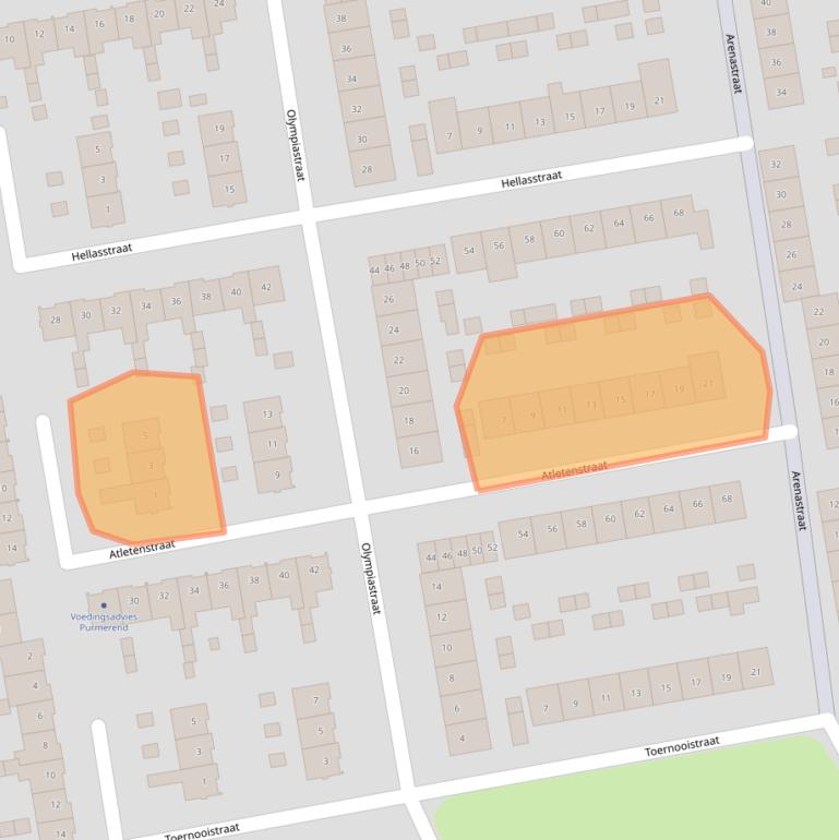 Kaart van postcodegebied 1442VL.