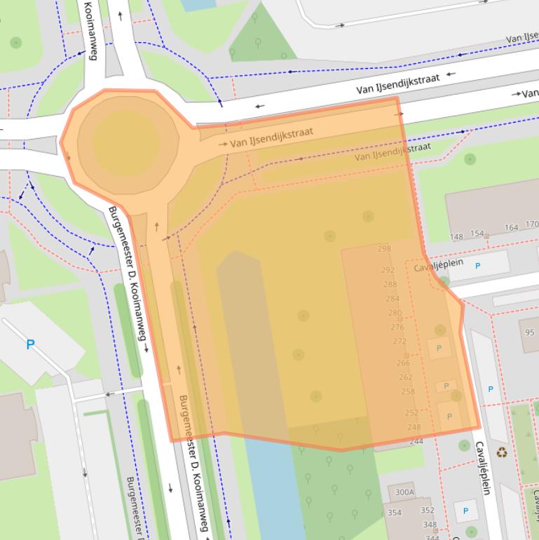 Kaart van postcodegebied 1442XV.