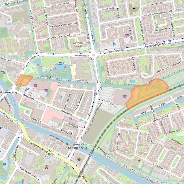 Kaart van postcodegebied 1442XZ.