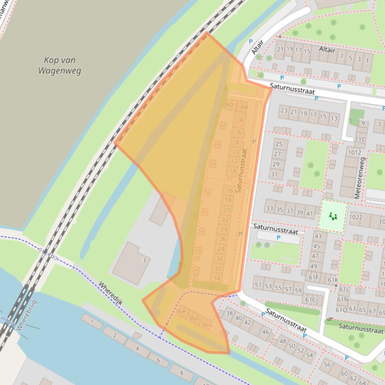 Kaart van postcodegebied 1443AC.