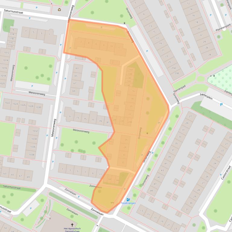 Kaart van postcodegebied 1443AN.
