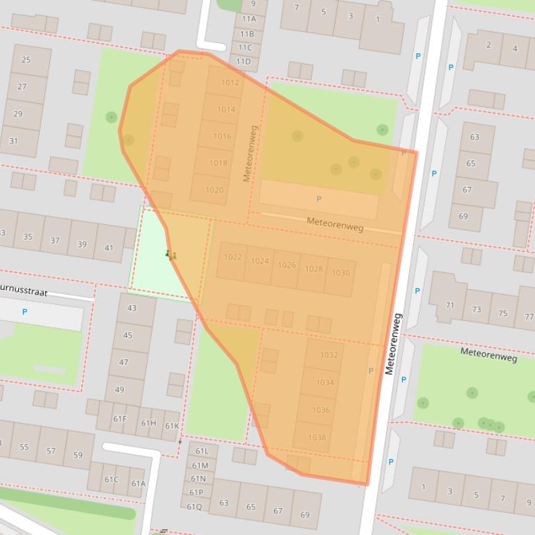 Kaart van postcodegebied 1443BD.