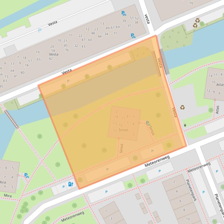 Kaart van postcodegebied 1443BH.