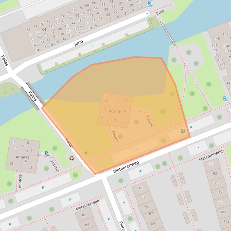 Kaart van postcodegebied 1443BL.