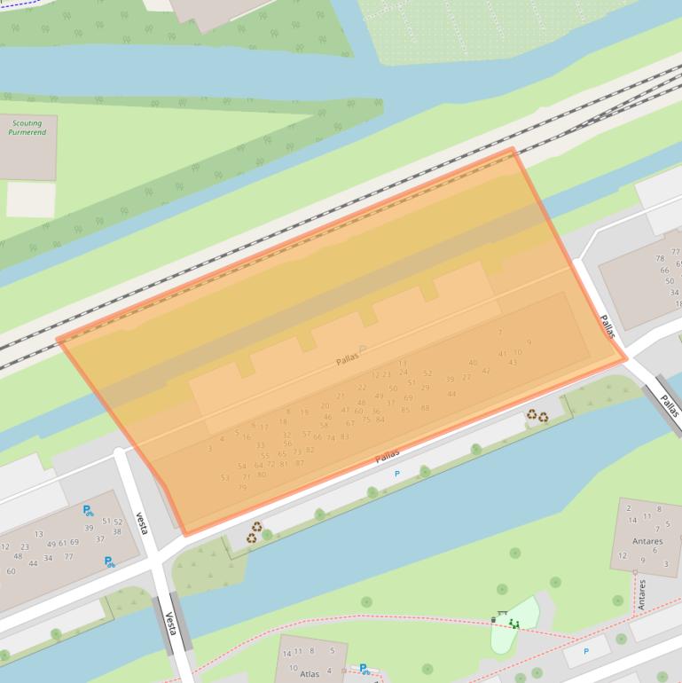 Kaart van postcodegebied 1443BP.