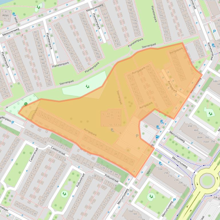 Kaart van postcodegebied 1443BT.