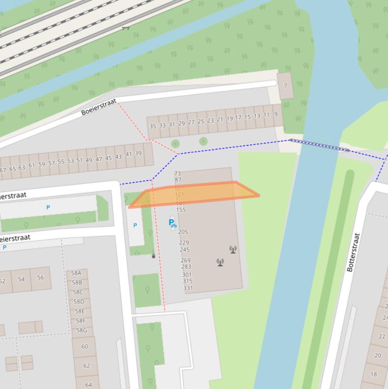 Kaart van postcodegebied 1443EG.