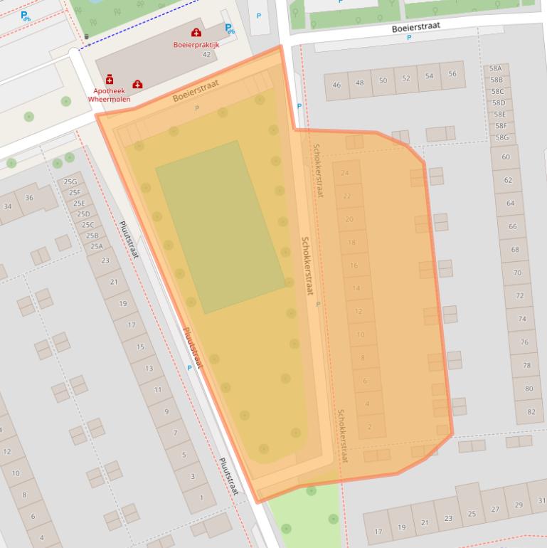 Kaart van postcodegebied 1443ES.