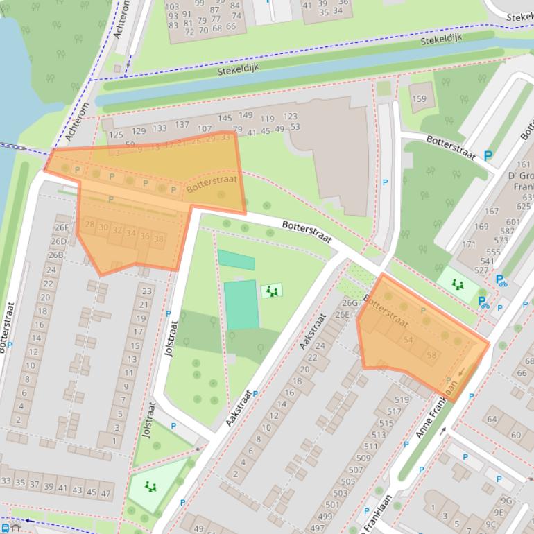 Kaart van postcodegebied 1443ET.