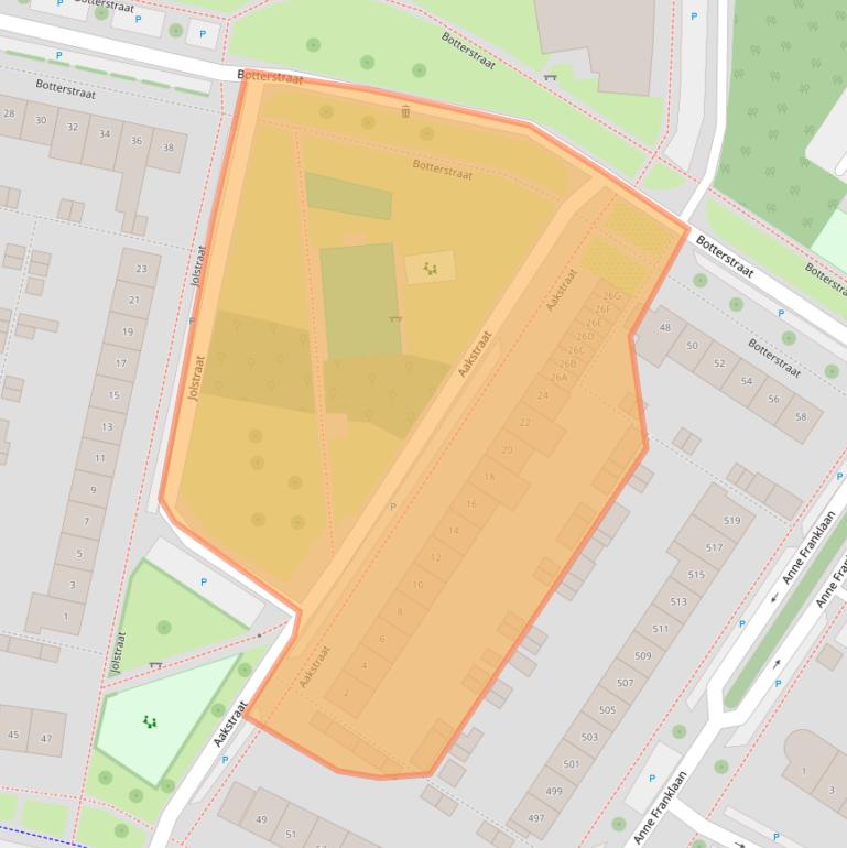 Kaart van postcodegebied 1443EX.