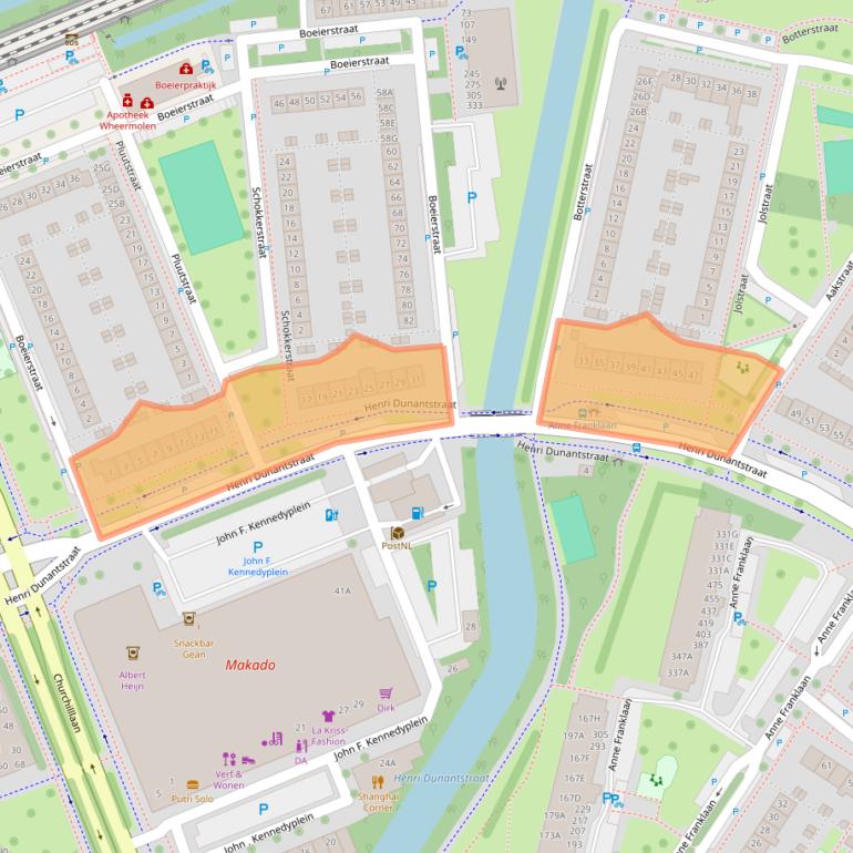 Kaart van postcodegebied 1443GA.