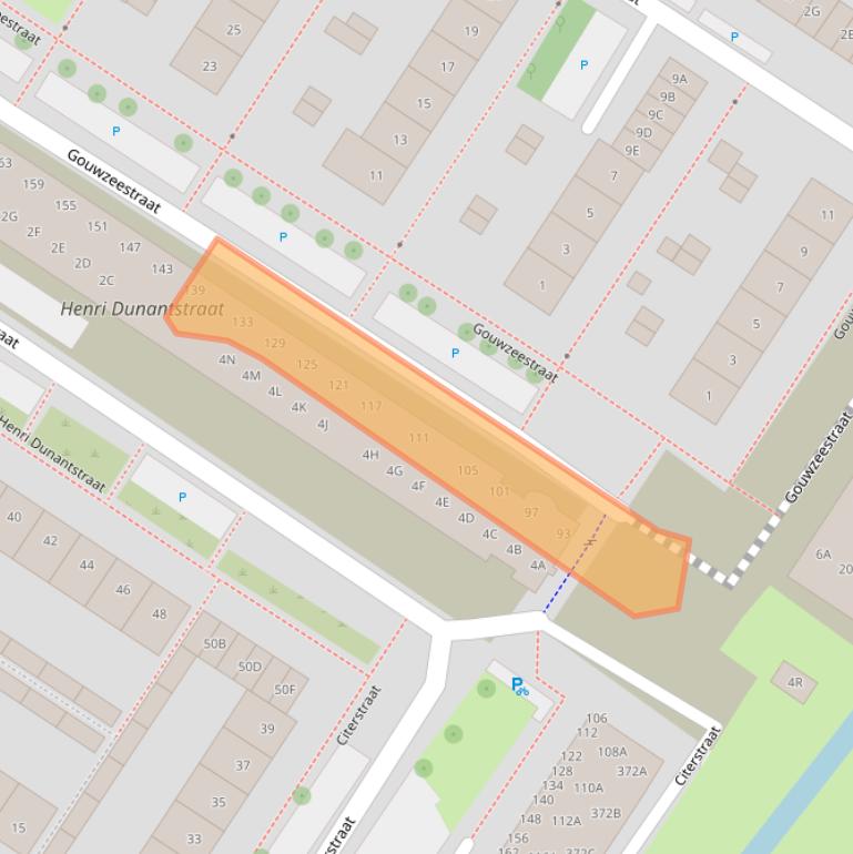 Kaart van postcodegebied 1443GC.