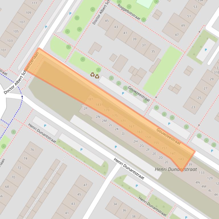 Kaart van postcodegebied 1443GD.