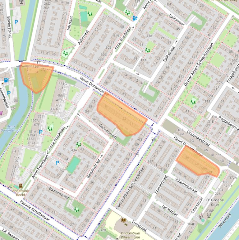 Kaart van postcodegebied 1443GE.