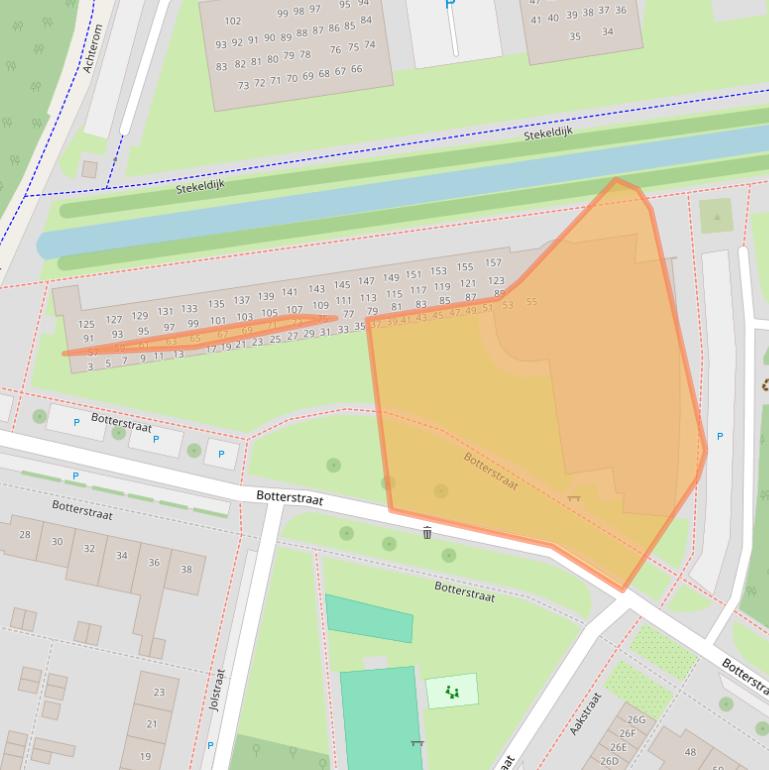 Kaart van postcodegebied 1443GH.