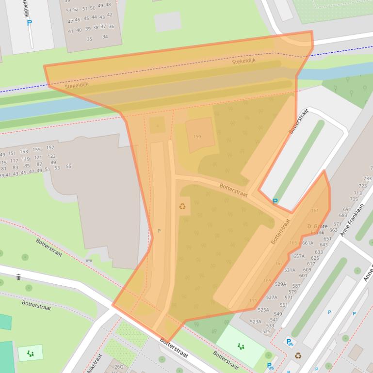 Kaart van postcodegebied 1443GL.