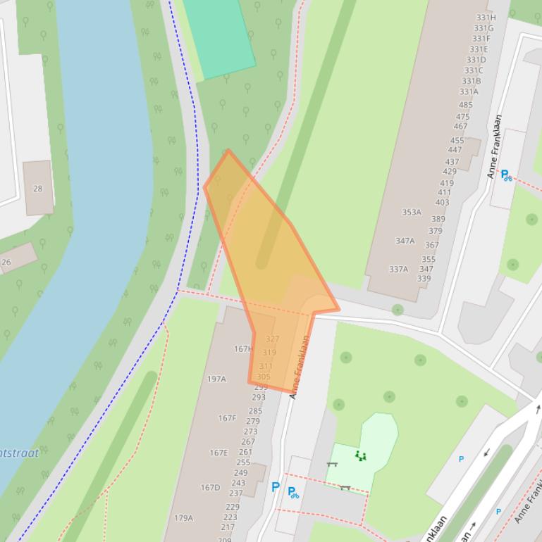 Kaart van postcodegebied 1443HJ.