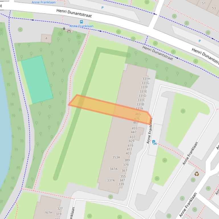 Kaart van postcodegebied 1443HN.