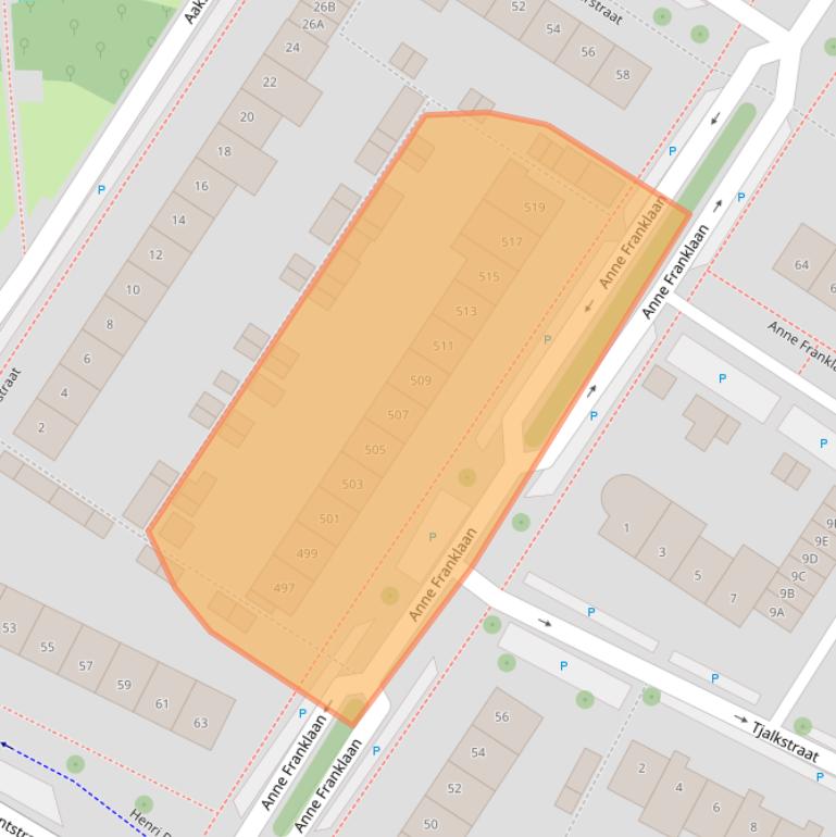 Kaart van postcodegebied 1443HP.