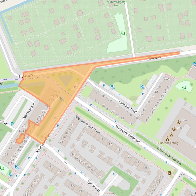 Kaart van postcodegebied 1443HV.