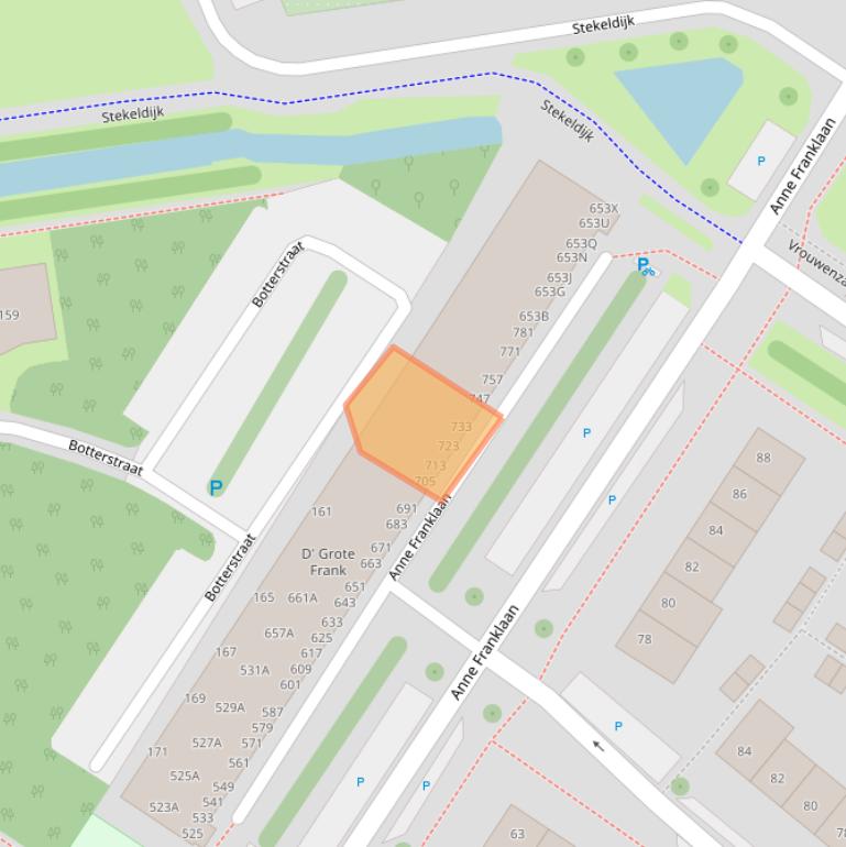 Kaart van postcodegebied 1443HW.