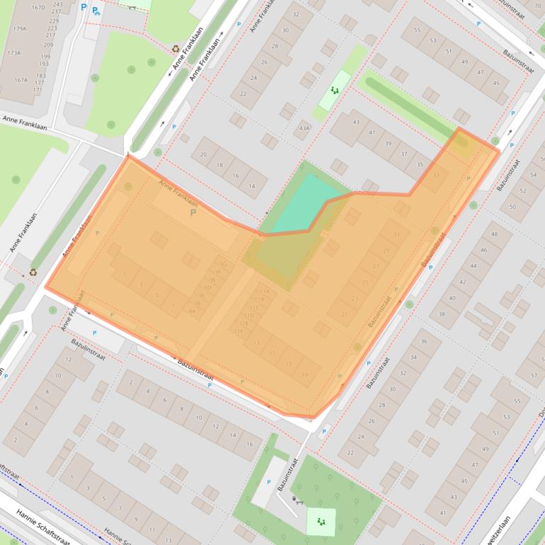 Kaart van postcodegebied 1443JC.