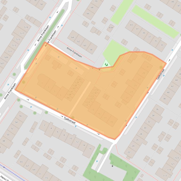 Kaart van postcodegebied 1443JH.