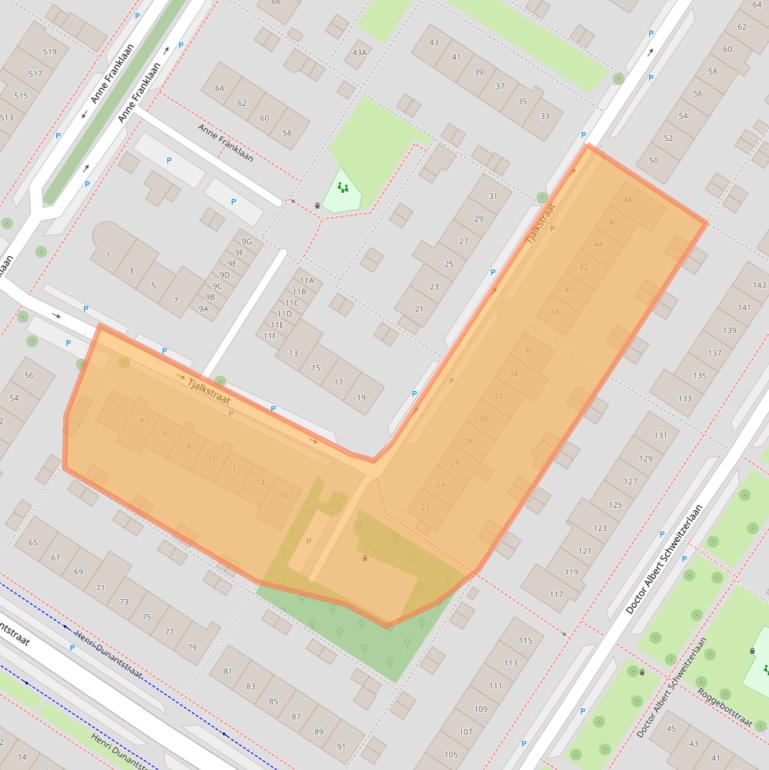 Kaart van postcodegebied 1443JK.