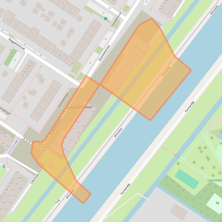 Kaart van postcodegebied 1443KC.